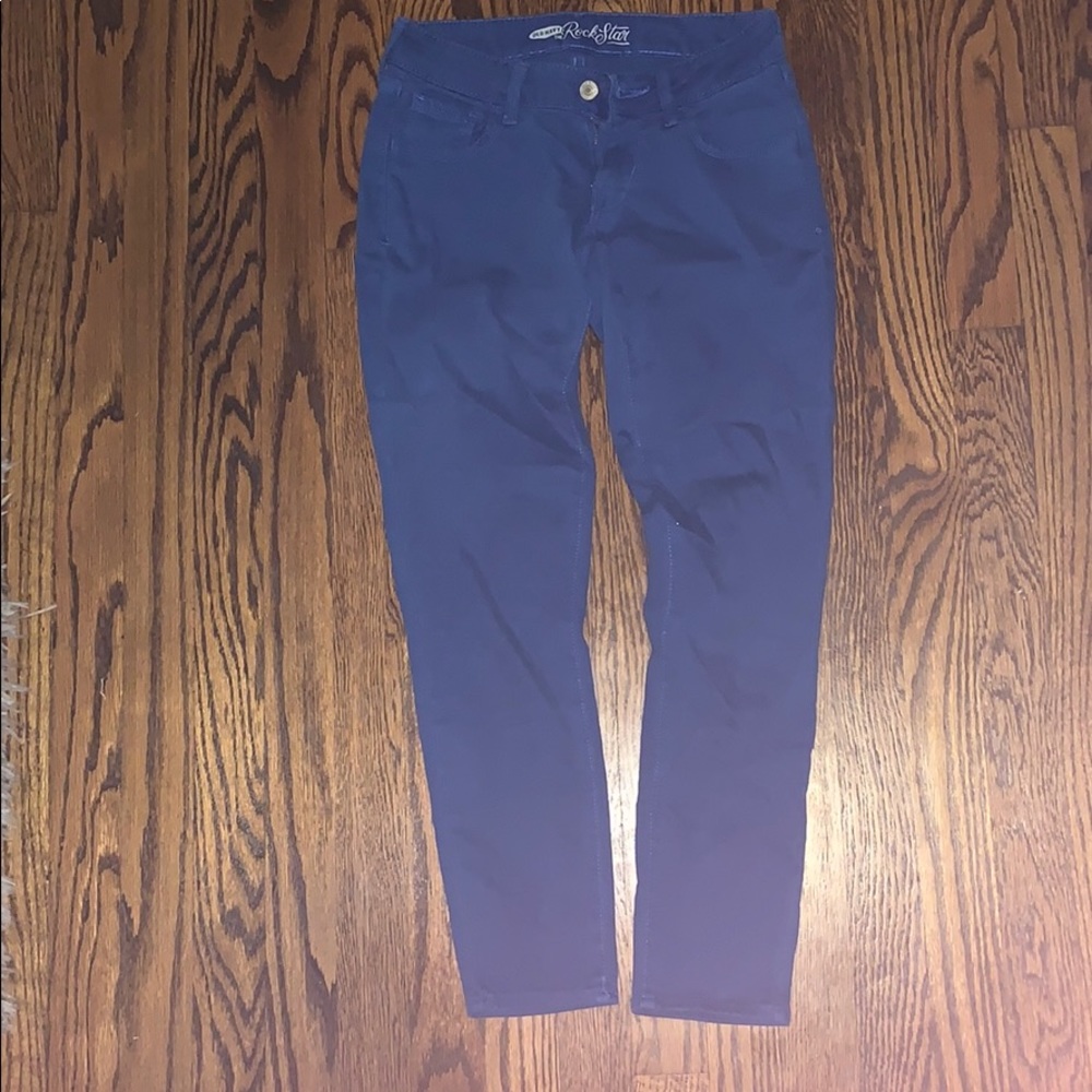 Royal blue capri jeans